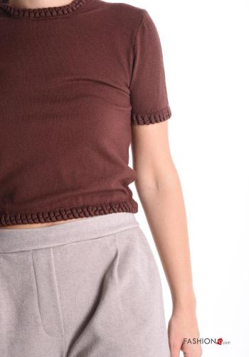 Maglione corto maniche corte girocollo - ph 4