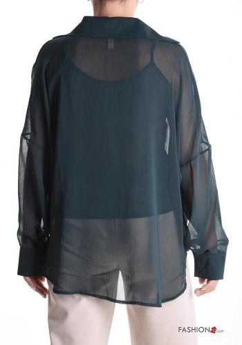 Blouse manches longues chiffon avec débardeur - ph 2