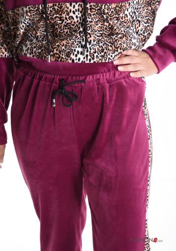 Ensemble coordonné Imprimé animalier à capuche avec élastique - ph 4