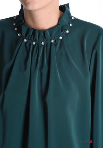 lange ärmel Bluse mit Strasssteinen - ph 4