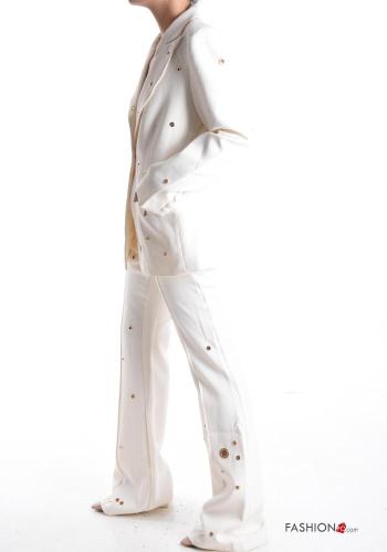 Tailleur lungo con bottoni con borchie - ph 3