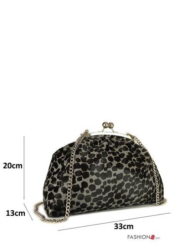 Borsa in Vera pelle Fantasia animalier con tracolla - ph 2