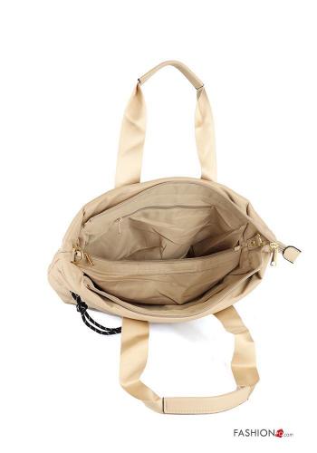 faux leather Handbag with zip with shoulder strap - ph 3