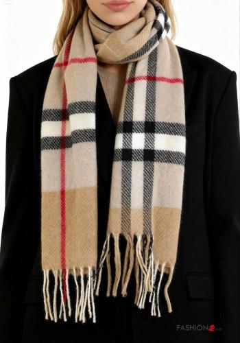 Sciarpa Fantasia tartan con frange - ph 2