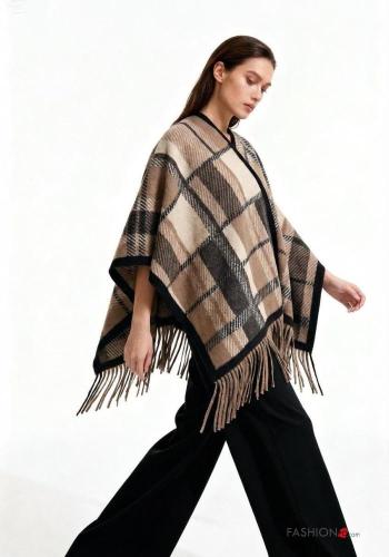 Tartan Cape with fringe - ph 2