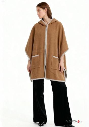 Mantella con zip con tasche con cappuccio - ph 1