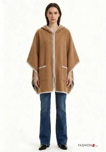 Mantella con zip con tasche con cappuccio - ph 2