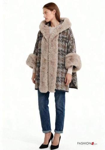 Mantella in Misto Lana pelliccia sintetica - ph 2