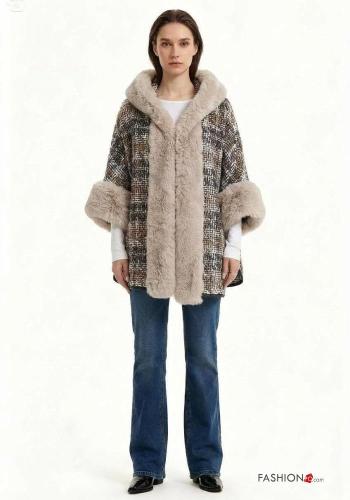 Mantella in Misto Lana pelliccia sintetica - ph 1