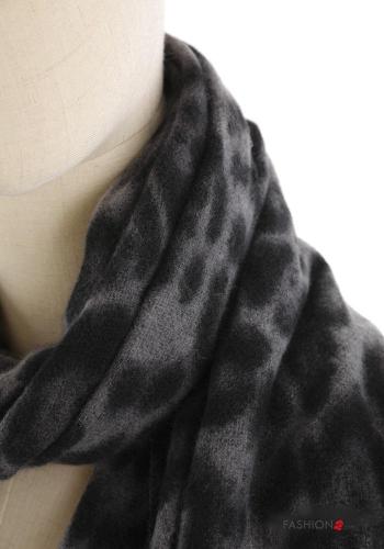 Sciarpa Fantasia animalier con frange - ph 2