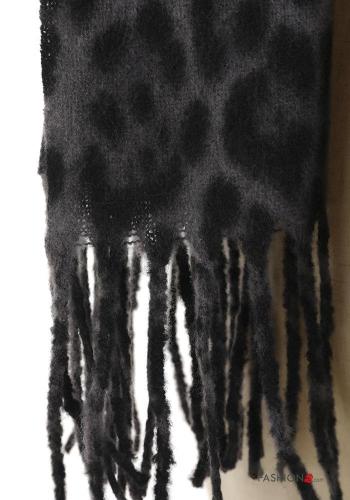 Sciarpa Fantasia animalier con frange - ph 3