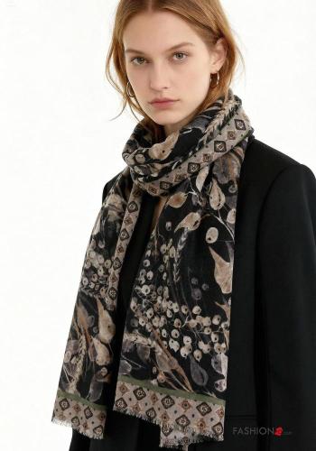 Leaf print Scarf - ph 1