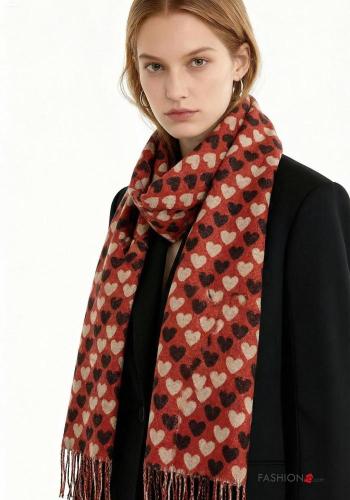 Sciarpa Fantasia cuore con frange - ph 1