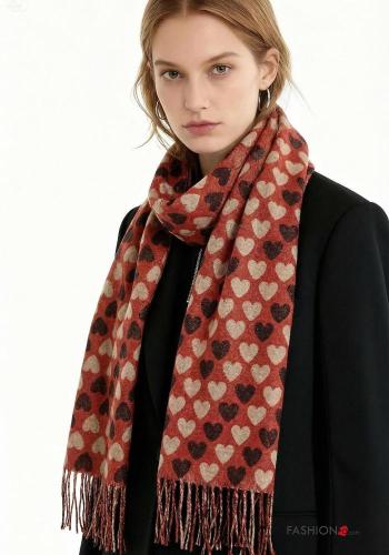 Sciarpa Fantasia cuore con frange - ph 2