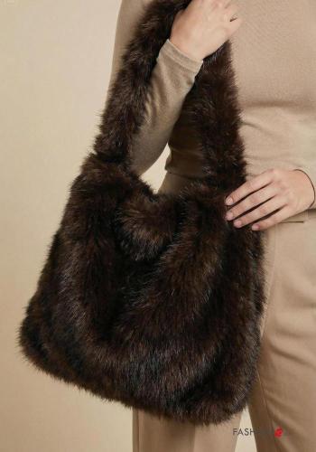 Borsa pelliccia sintetica con tracolla - ph 2