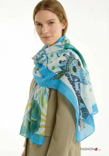 Patterned Cotton Scarf - ph 1