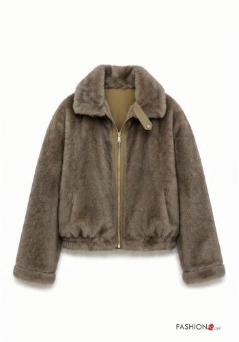 Ecological Fur Bomber Jacket - ph 8
