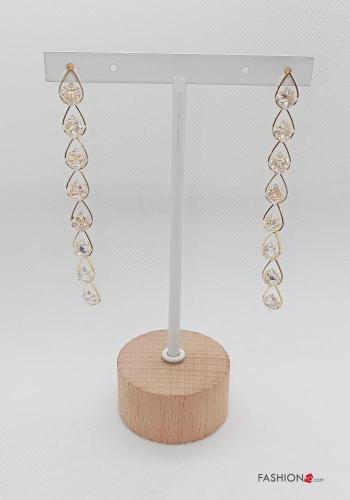 Earrings with rhinestones - ph 2