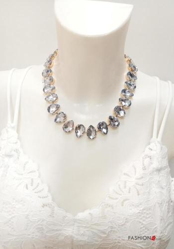 Necklace with rhinestones - ph 2
