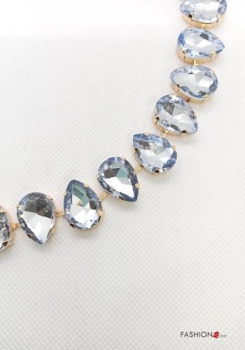 Necklace with rhinestones - ph 3