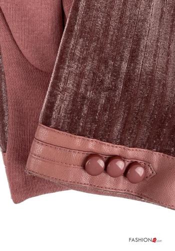 Guantes de Algodón de Terciopelo con botones - ph 4