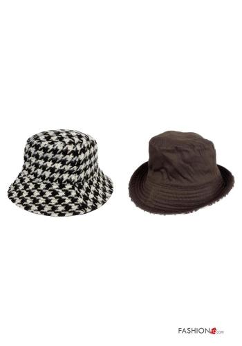 Cappello reversibile Fantasia pied de poule - ph 3