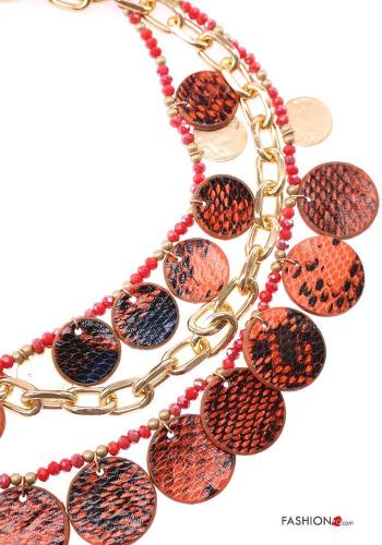 Collier ajustable Imprimé de python - ph 2
