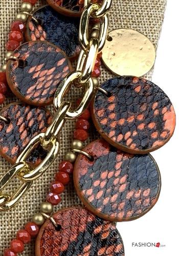 Collier ajustable Imprimé de python - ph 4