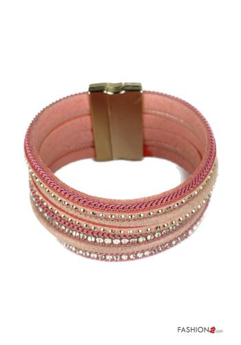 Bracelet with rhinestones with studs - ph 2
