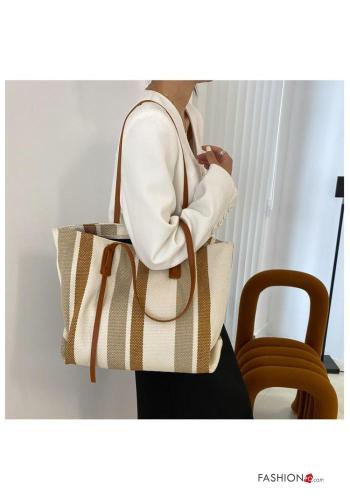 Streifenmuster Tasche aus Baumwolle - ph 2