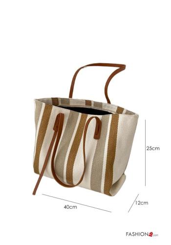 Streifenmuster Tasche aus Baumwolle - ph 5