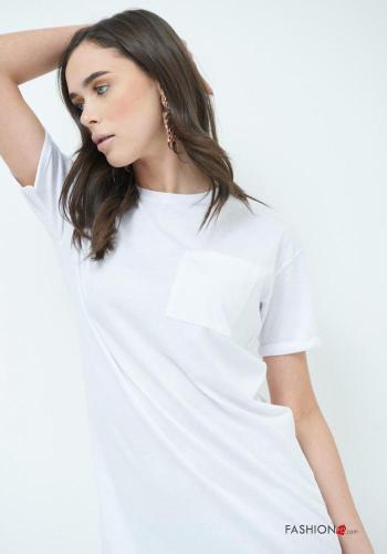 short sleeve Cotton Dress with pockets - ph 2