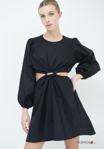 Vestido em Algodão manga comprida curto - ph 2