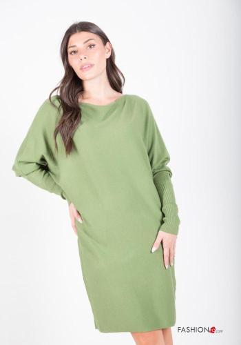 long sleeve crew neck knee-length Dress - ph 2