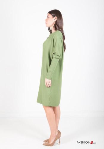 long sleeve crew neck knee-length Dress - ph 4