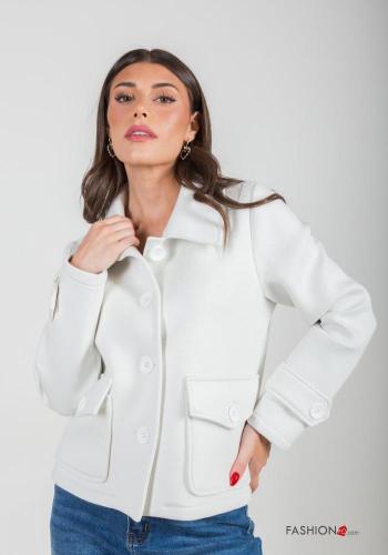 Veste à collet à boutons avec poches - ph 2