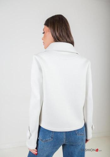 Veste à collet à boutons avec poches - ph 3