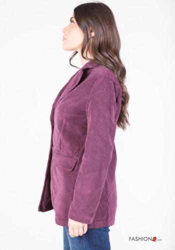 Blazer en Coton en Velours Côtelé avec poches - ph 2