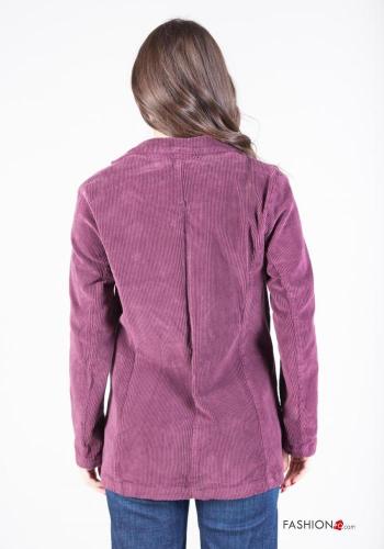 Blazer en Coton en Velours Côtelé avec poches - ph 3