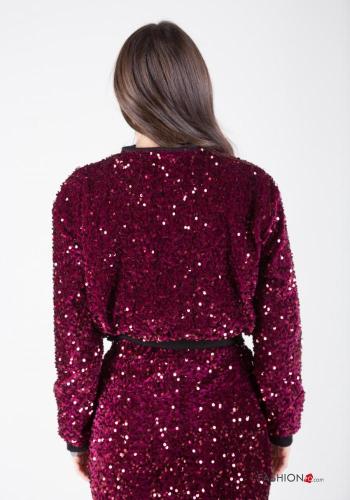 Bomber avec fermeture éclair avec doublure à paillettes - ph 3