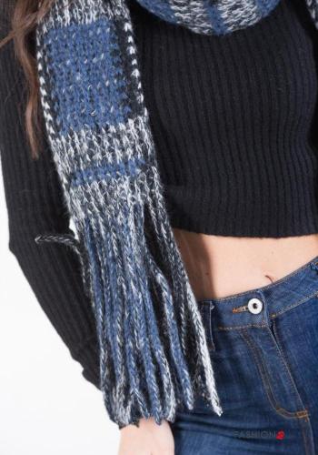 Wool Mix Scarf with fringe - ph 3