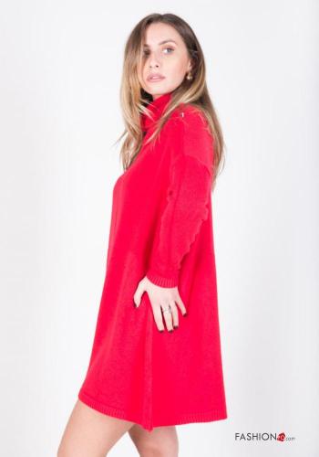 lange ärmel Kleid Rollkragen- - ph 2