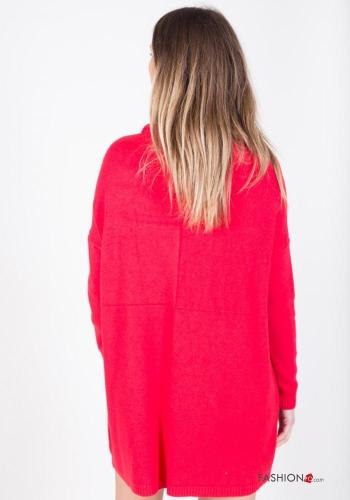 lange ärmel Kleid Rollkragen- - ph 3
