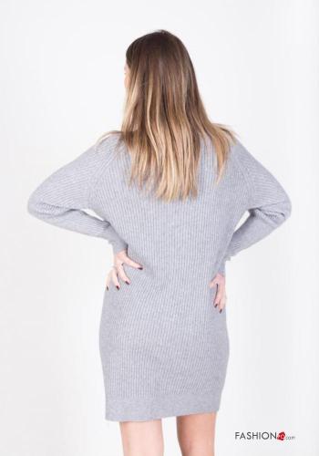 long sleeve knee-length Dress Rollneck - ph 3