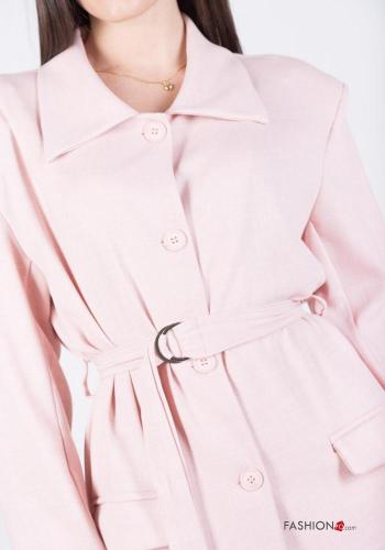 Jacke mit Gürtel mit Knöpfen - ph 2