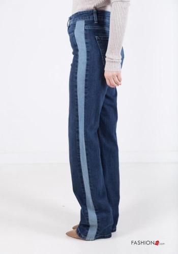 Jeans in Cotone vita alta con tasche - ph 4