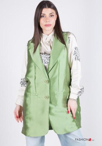 satin Gilet with buttons - ph 2