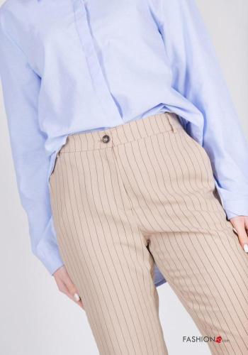 Streifenmuster Chino mit Taschen - ph 3