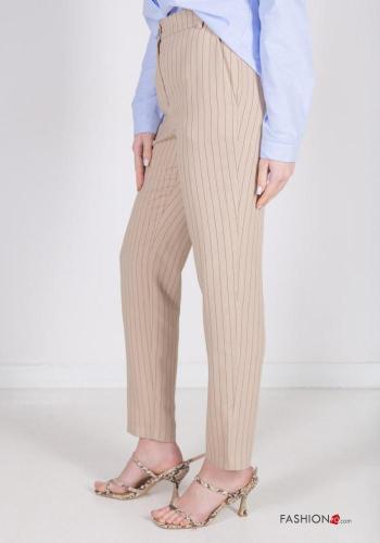 Streifenmuster Chino mit Taschen - ph 4