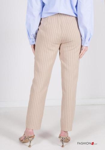 Streifenmuster Chino mit Taschen - ph 5